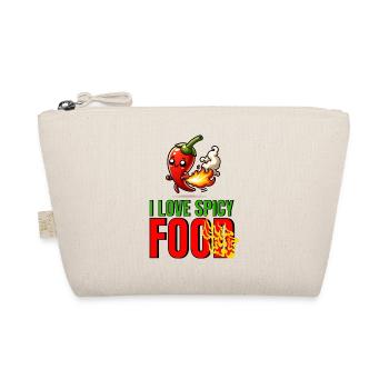 I LOVE SPICY FOOD - Funny Chili - Organic Pouch - nature - Front