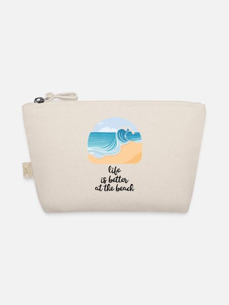 Beach love - Organic Pouch - nature - Front