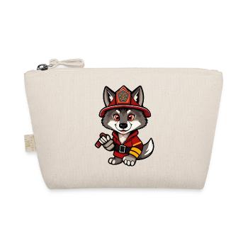Heroic Firewolf - Cartoon Illustration - Organic Pouch - nature - Front