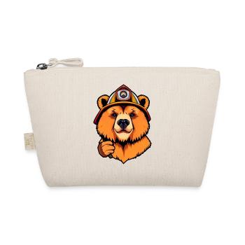 Ours en peluche courageux pompier prêt à l’action - Trousse biologique - nature - Devant