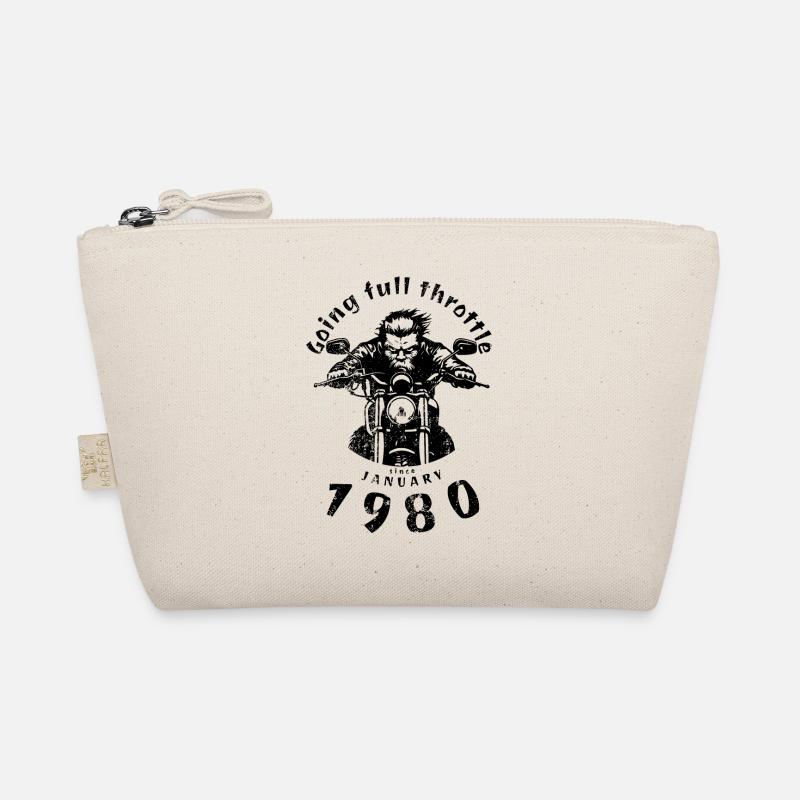 45. Geburtstag Going full throttle since 01/1980 Organic Pouch