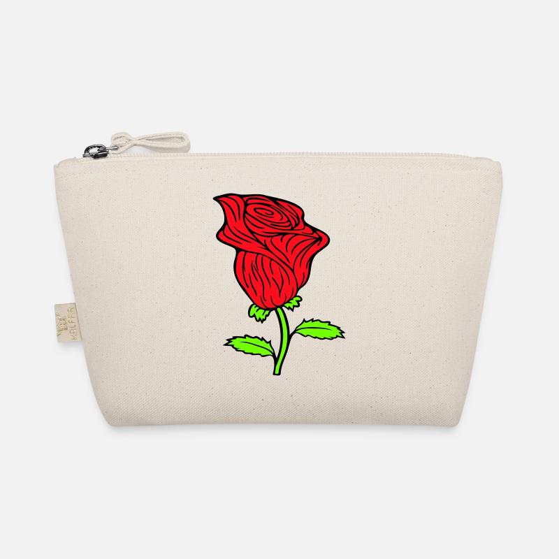 Hübsche Schöne Rose Blüte Blatt Röschen Romantisch Bio-Täschchen