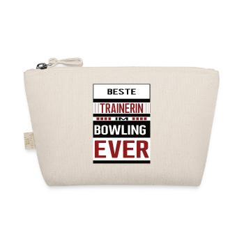 Bowling Trainerin Beste Bowlingtrainerin Bowlen - Bio-Täschchen - Natur - Vorne