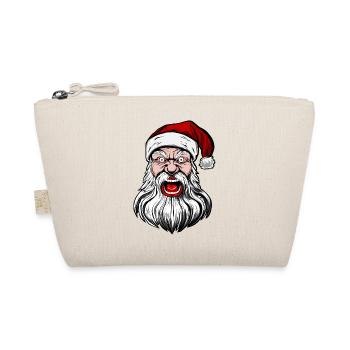 Gruseliger Böser Weihnachtsmann, Scary santa claus - Organic Pouch - nature - Front