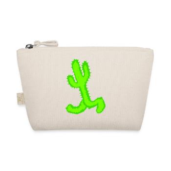 Cactus Cacti Legs Running Fast Funny Running - Organic Pouch - nature - Front