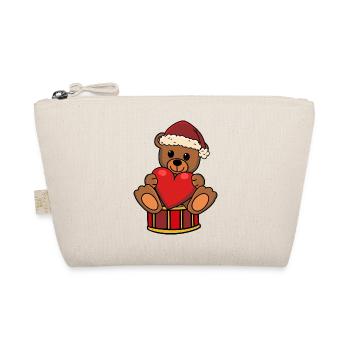 Nounours Père Noël Noël Ours en peluche Père Noël - Trousse biologique - nature - Devant