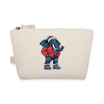 Elephant Fashion Winter - Organic Pouch - nature - Front