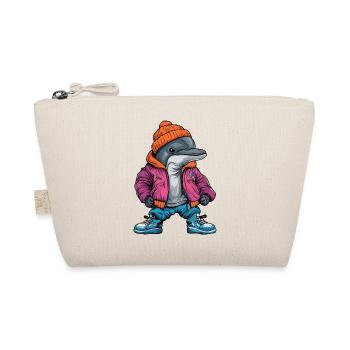 Dolphin Fashion Winter - Organic Pouch - nature - Front