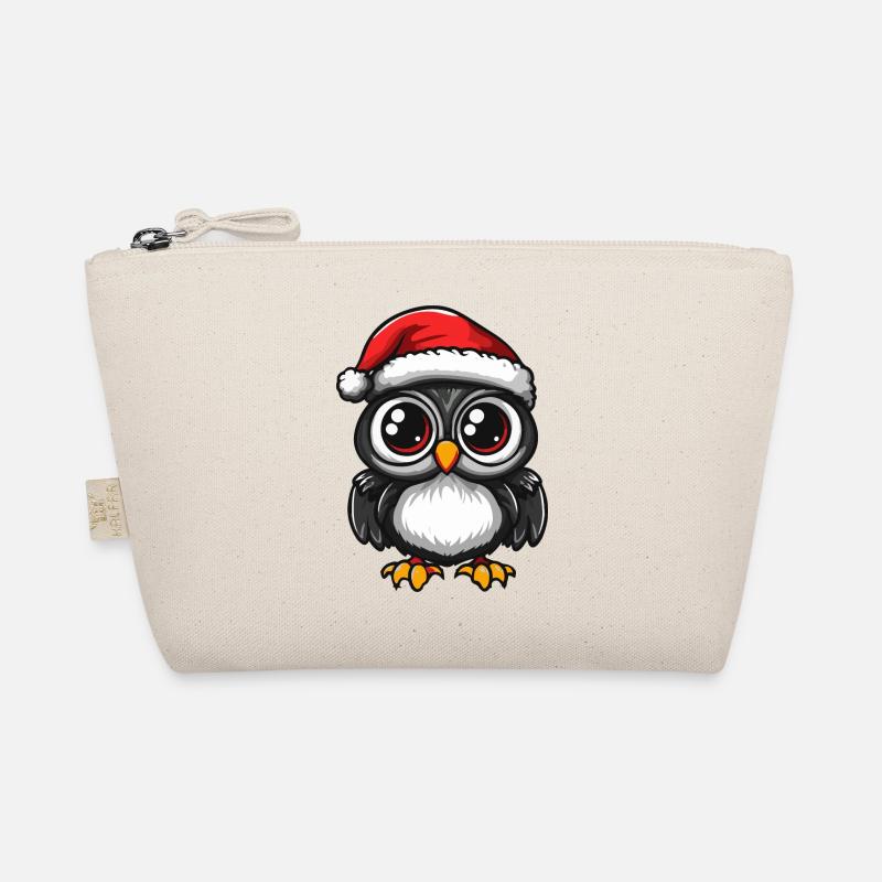 Owl Christmas Organic Pouch