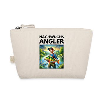 Nachwuchs Angler - Barsch Motiv Kinder - Bio-Täschchen - Natur - Vorne