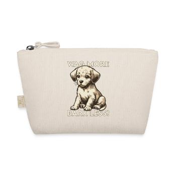 Wag more, bark less! - Organic Pouch - nature - Front