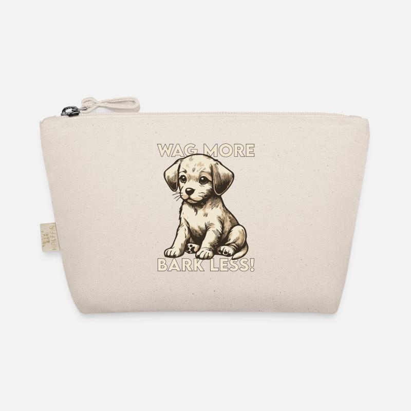 Wag more, bark less! - Organic Pouch - nature