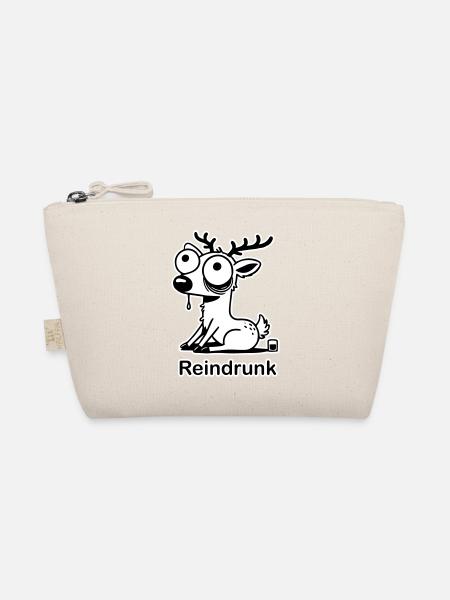 Drôle de cerf ivre - Design « Reindrunk » - Trousse biologique - nature - Devant