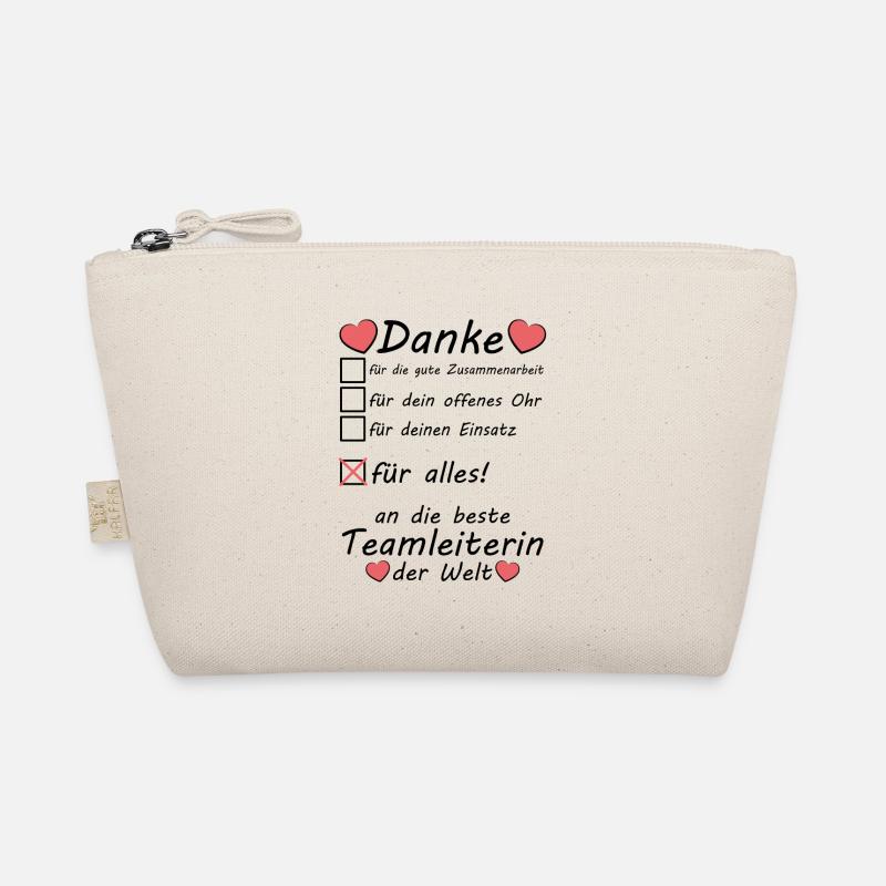 Teamleiterin Teamleitung Abschiedsgeschenk Danke Bio-Täschchen