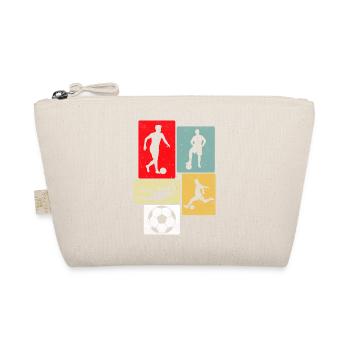 Fußball Vintage Retro - Bio-Täschchen - Natur - Vorne