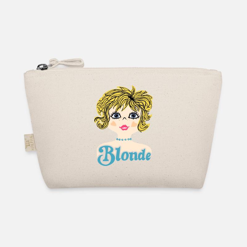 Retro Illustration Blonde Bio-Täschchen
