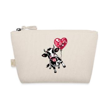 Drôle de vache choc culturel avec cœur - Trousse biologique - nature - Devant