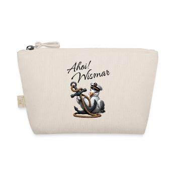 Ahoy Wismar avec une mouette amusante et une ancre - Trousse biologique - nature - Devant