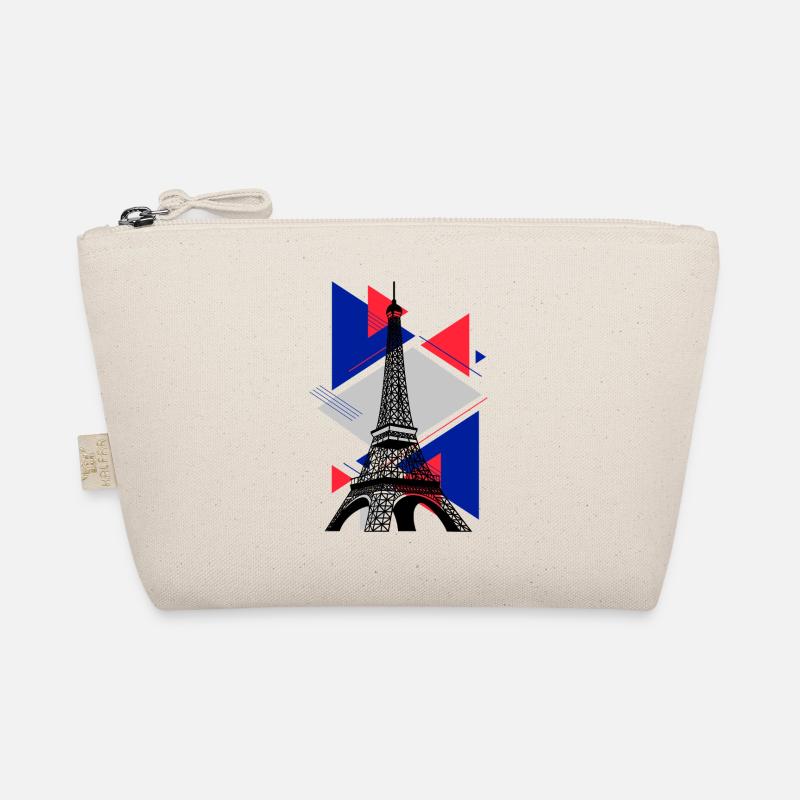 Paris Eiffel Tower France City Skyline Art Organic Pouch