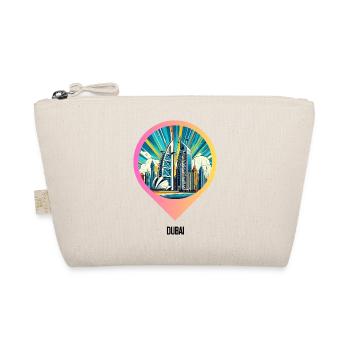 AI Design: Comic Cityscape of Dubai - Organic Pouch - nature - Front