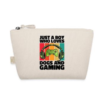 Gamer and Dogs: Video Games and Canine Loyalty - Organic Pouch - nature - Front