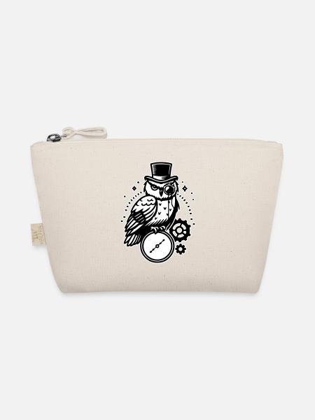 Conception de hibou et d’horloge steampunk - Trousse biologique - nature - Devant