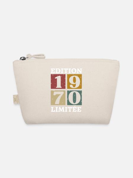 Limited edition 1970 born in 1970 - Organic Pouch - nature - Front