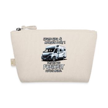 Here today & there tomorrow, that's freedom... - Organic Pouch - nature - Front