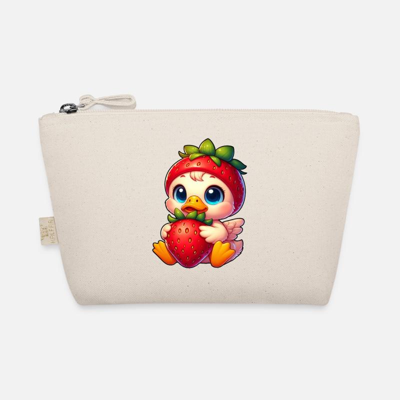 canards mignons fraise dessin animé fruit Trousse biologique
