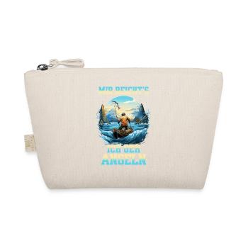 Fishing Angler Boat Water Fish Nature Mountains - Organic Pouch - nature - Front