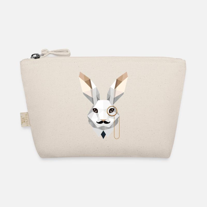 Élégant lapin de Pâques avec monocle et moustache Trousse biologique
