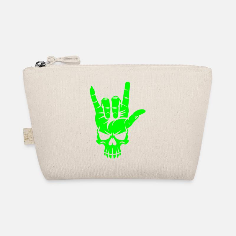 Rock n Roll Crâne Main - Trousse biologique - nature
