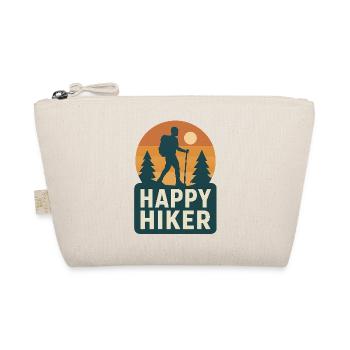 Happy Hiker – Outdoor & Wanderer Design - Bio-Täschchen - Natur - Vorne