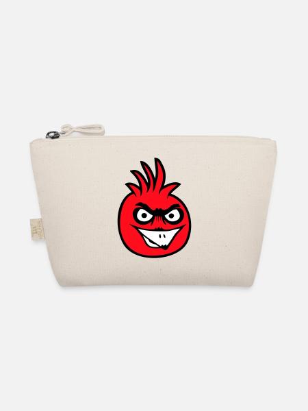 Parrot Bird Stares Nasty Aggressive Rage - Organic Pouch - nature - Front