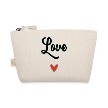 MOM. MOTHER'S DAY. HEART. FEAST. HAPPY BIRTHDAY - Organic Pouch - nature - Front