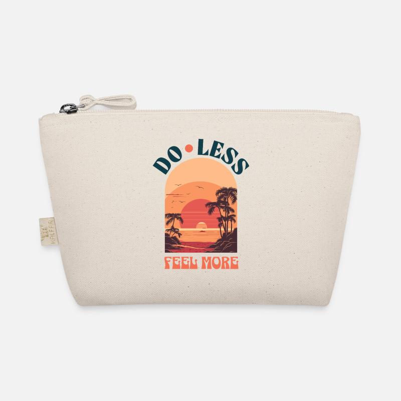 Do Less Feel More – Retro-style sunset Organic Pouch
