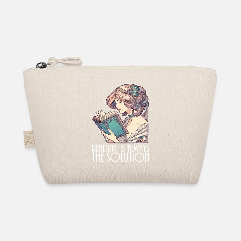 Book Books Reading Wife Solution Funny Gift Organic Pouch