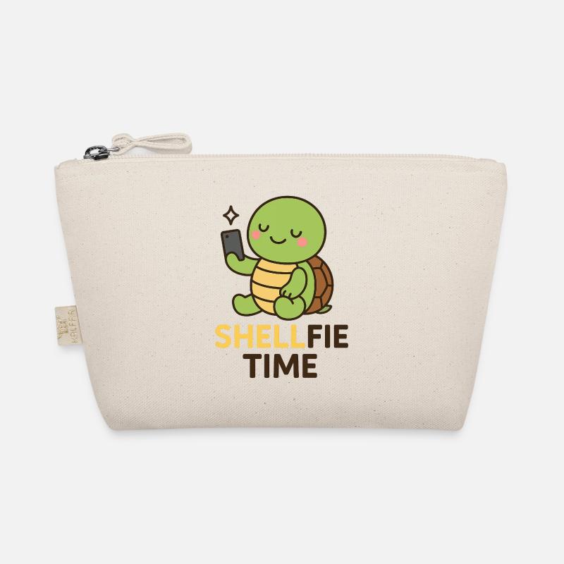 Shellfie Time – Süßes Schildkröten-Selfie Bio-Täschchen