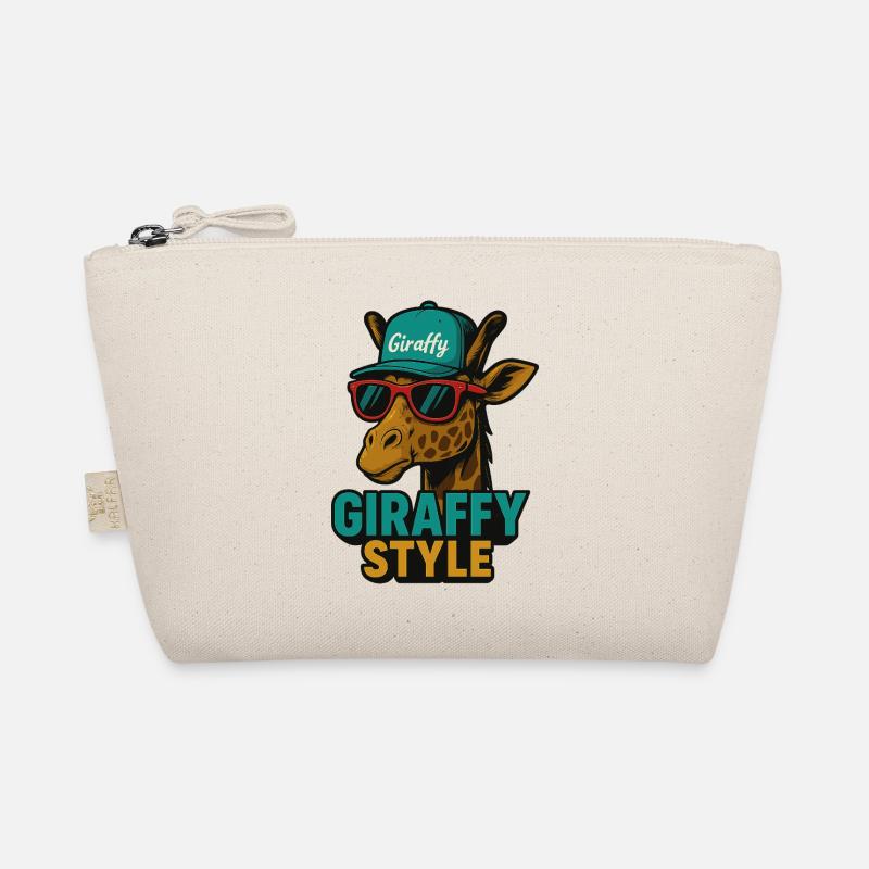 Giraffy Style Giraffe with Cap Organic Pouch
