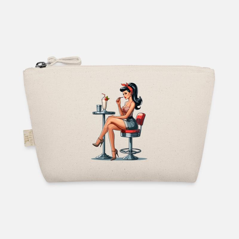 Milchshake Rockabilly Pin Up Geschenk Bio-Täschchen