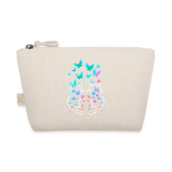80s Retro Cats Cat Teen Butterflies Child - Organic Pouch - nature - Front