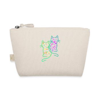 80s Retro Cats Cat Teen Butterflies Child - Organic Pouch - nature - Front