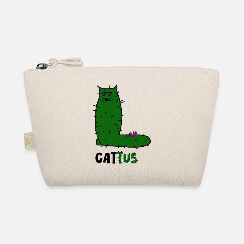 Cattus – Griffonnage de chat cactus, chat vert avec des épines. Trousse biologique