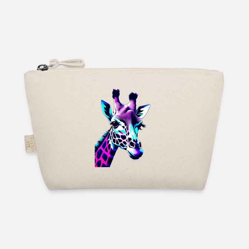 Girafe aux couleurs néon Trousse biologique