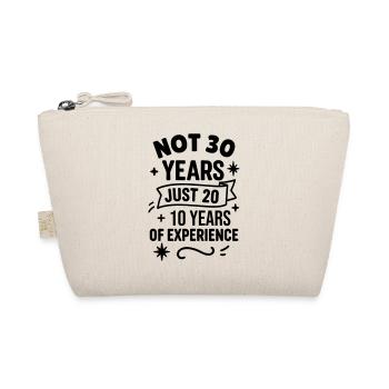Geschenk zum 30. Geburtstag – nur 20 + 10 Jahre - Bio-Täschchen - Natur - Vorne