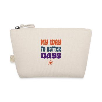 My Way to Better Days – Retro Vibes - Organic Pouch - nature - Front