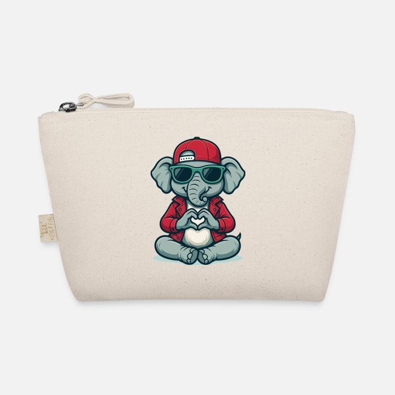 Herz-Elefant mit Style Bio-Täschchen