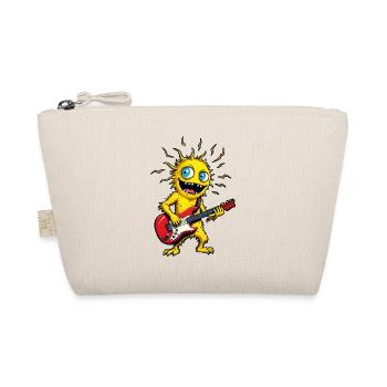Monstre jaune à la guitare électrique - Trousse biologique - nature - Devant