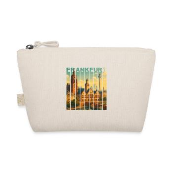 Frankfurt Skyline Shirt - Bio-Täschchen - Natur - Vorne