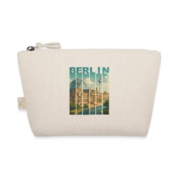 Skyline Shirt Berlin - Bio-Täschchen - Natur - Vorne